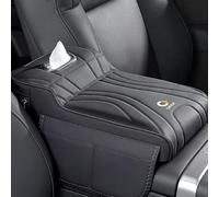 Copri Bracciolo Auto per Smart Fortwo C450 1998-2006, Auto Pelle Console Centrale CopriBraccioli Cuscino Bracciolo Auto Centrale Bracciolo Copertura Copri Console Bracciolo Auto,Black