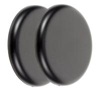 Copri Buchi Nel Muro Rotondi Neri in ABS, 2 Pezzi | Copertura Decorativa da Parete, Rimovibile e Riutilizzabile, senza Foratura, per Legno e Cartongesso