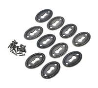 Copri Buco Della Serratura Di Forma Ovale Da 10/20 Pezzi | Hardware for mobili con serratura antica for serratura color bronzo antico(10Pcs)