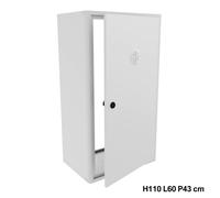 Copri caldaia in lamiera verniciata bianca dimensioni H110 L60 P43 (cm)