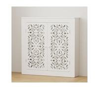 Copri calorifero Copritermosifone per vecchi radiatori Mobiletto da parete moderno Ripiano per radiatore a doppia anta per soggiorno/camera da letto/cucina Connessione a scatto(100*80*20cm/39.4*31.5*7