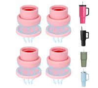 Copri Cannucce Magnetici,Copercannucce per 4 Bicchieri - Accessori Tumbler Anti-Polvere per Viaggi Scuola perfetta al bordo del coperchio, prevenendo la perdita anche quando posizionat