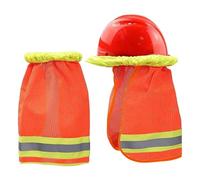 Copri casco di sicurezza con protezione solare, set con cappello parasole traspirante, 2 pezzi, accessorio riflettente per ombra all'aperto, collo leggero estivo, design di copertura