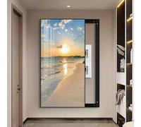 Copri Cassaforte a Muro Copertura Decorativa per Scatola Interruttori | Dipinti Decorativi Che Bloccano Le Pareti, per la Decorazione Murale Hotel Fai da Te(Black 1,60 x120cm/23.6x47.2in)
