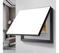 Copri Cassaforte a Muro Copertura Decorativa per Scatola Interruttori Nascosta per Homeline, Copertura per Scatola Contatore Elettrico da Esterno in Legno e PVC, Scatola Elettrica con Coperchio a Riba