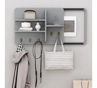Copri Cassaforte a Muro Copertura in Legno per Scatola Interruttori con Ripiani e Ganci, Copertura Multifunzionale per Scatola Fusibili da Interno per Parete Decorativa, Copertura per Scatola Contator