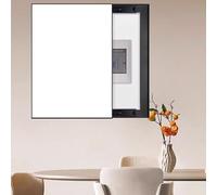 Copri Cassaforte a Muro Copertura per Quadro Elettrico in Tinta Unita con Design Push-Pull, Copertura di Distribuzione Verticale a Scomparsa per Montaggio a Parete, Coperture Decorative per Scatole