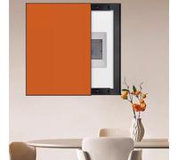 Copri Cassaforte a Muro Copertura per Quadro Elettrico in Tinta Unita con Design Push-Pull, Copertura di Distribuzione Verticale a Scomparsa per Montaggio a Parete, Coperture Decorative per Scatole(Or