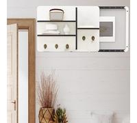 Copri Cassaforte a Muro Copertura per Scatola Quadro Elettrico con Porta Scorrevole in Legno, Copertura per Scatola Interruttori a Scomparsa a Parete per Scatola di Distribuzione(Style/G,60x50cm(23 5/