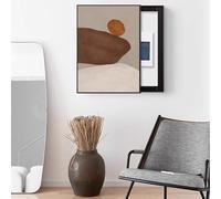 Copri Cassaforte a Muro Copertura, Verticale per Scatola Interruttori per Quadro Elettrico Decorativo, Per Ingresso Soggiorno, Indeformabile(Black 2,50 * 70cm/19.7 * 27.5in)