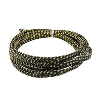 copri cavi elettrici Guaina for cavo nera in PET da 2/10 metri, guaina intrecciata isolata 2~40 mm, di protezione della linea dati for TV Computer Office Home Car(Black Gold,8mm,2 meters)