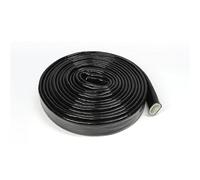 Copri Cavi Silicone Fiberglass Tube Coated Glass Fiber Braided Fireproof Cable Sleeve Protector Fire Retardant Case(Black,25mm,5Meter)