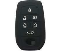 Copri Chiave Auto Pulsanti Accessori per Chiavi Auto per Alphard Vellfire 30 Series 2 Voxy Noah Esquire Harrier PREVIA-Black with White