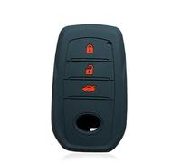 Copri Chiave Auto Pulsanti Accessori per Chiavi Auto per Auris Highper Lander pertuner Prado 150 per Camry Rav4 Crown per Land Cruiser Prado 2/3/4/5 Buttons Remote Key Case Cover-B Type Black Red