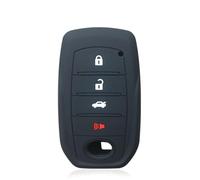 Copri Chiave Auto Pulsanti Accessori per Chiavi Auto per Auris Highper Lander pertuner Prado 150 per Camry Rav4 Crown per Land Cruiser Prado 2/3/4/5 Buttons Remote Key Case Cover-C Type Black