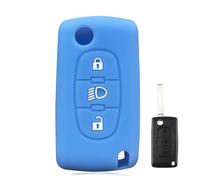 Copri Chiave Auto Pulsanti Accessori per Chiavi Auto per Citroen C4 C4L C5 C6 C8 Cactus Grand Picasso Xsara-Light Blue