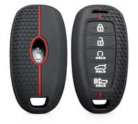 Copri Chiave Auto Pulsanti Accessori per Chiavi Auto per Hyundai Palisade 2021 2019-2020 Ix35 Encino Verna Lafesta La Festa-Redline(5BTN)