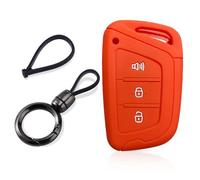 Copri Chiave Auto Pulsanti Accessori per Chiavi Auto per JAC JS4 J7 Refine E-JS4 S2 S3 S4 S5 S7 A5 X4 X7 IC5 IEV T50 T8 M6 JIAYUE-Round Red