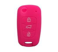 Copri Chiave Auto Pulsanti Accessori per Chiavi Auto per KIA Ceed Picanto Sportage 3 Soul Rio Cerato 2 per Hyundai I20 I30 Ix35 per Accent 3Button Folding Key Shell-Rose