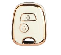 Copri Chiave Custodia Protettiva In TPU Per Chiave Auto Per Peugeot 206 307 207 408(Bianca)