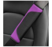 Copri Cintura di Sicurezza Auto per Freelander 2010-2015, 2 Pezzi Set in Pelle Imbottitura Morbida per Protezione Spalla e Collo,Purple