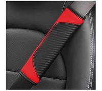 Copri Cintura di Sicurezza Auto Personalizzabile per Ford Explorer(232) 2006-2015, 2 Pezzi Set Morbido in Tessuto Pelle Cuscino Protezione Spalla,Red