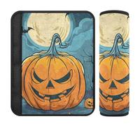 Copri cintura di sicurezza per auto, 2 pezzi, morbida copertura per borsa della fotocamera, per donne, uomini, bambini, S, Halloween, zucca, cartone animato, dolcetto o scherzetto