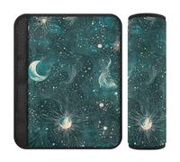 Copri cintura di sicurezza per auto, 2 pezzi, morbida copertura per tracolla per seggiolino per bambini per adulti e bambini, M, Galaxy Space Fantasy Art