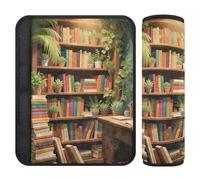 Copri cintura di sicurezza per auto, 2 pezzi, morbido cuscinetto per cintura di sicurezza per adulti, bambini, M, Book Nook Art