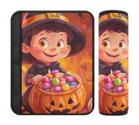 Copri cintura di sicurezza per auto, 2 pezzi, morbido cuscinetto per cintura di sicurezza per adulti, ragazzi, bambini, M, Halloween, travestimento per bambini