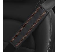 Copri cintura di sicurezza per auto da 2 pezzi, tracolla morbida, Imbottiture per imbracatura in pelle, Comodo cuscino guida, Proteggi la spalla e