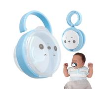 Copri Ciuccio | Set Scatola con Catena per Ciuccio a Motivo Panda,Custodia Viaggio Compatta per Bambini, Uso Esterno, Campeggio e Spostamenti