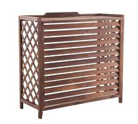 Copri Climatizzatore Esterno In Legno Copri Condizionatore Copertura Del Radiatore All'aperto Per Nascondere Il Condizionatore D'aria, Tavola Di Legno Addensata Impianto Decorativo Display(Large)