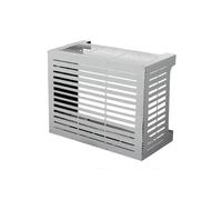 Divina Home Copricondizionatore copertura per climatizzatore LINEAR M Bianco in alluminio L86xP44xH68 cm - DH90863