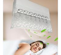 Copri condizionatore antivento interno per aria, Deflettore per Condizionatore Universale, Deflettore Aria Condizionata per Condizionatori per Casa/Ufficio (Bianco, 100×40cm)