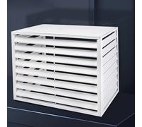 Copri Condizionatore Da Esterno Alluminio, Condizionatore esterno multifunzionale in alluminio, per unità esterne, Copertura per condizionatore e pompa di calore(White,100*50*70cm/39.5*20*28in)