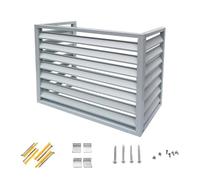 Copri Condizionatore da Esterno Copertura, Recinzione per La Privacy Del Condizionatore D'aria, Copertura per Pompa di Calore, Adatto per Interni ed Esterni (Color : White+3 sides, Size : 1.5p)