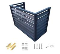 Copri Condizionatore da Esterno Copertura, Recinzione per La Privacy Del Condizionatore D'aria, Copertura per Pompa di Calore, Adatto per Interni ed Esterni ( Color : Gray+3 sides , Size : 1.5p )