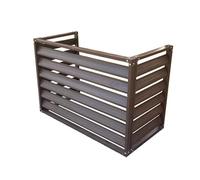 Copri Condizionatore Da Esterno, Copri Motore Condizionatore Esterno Da 1,5/3/5 HP, Protezione, Copertura Esterna Per Condizionatore, Portafiori(Brown,110x60x80cm(Three sides))