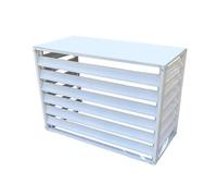 Copri Condizionatore Da Esterno, Copri Motore Condizionatore Esterno Da 1,5/3/5 HP, Protezione, Copertura Esterna Per Condizionatore, Portafiori(White,110x60x80cm(Four sides))