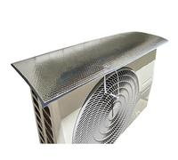 Copri Condizionatore da Esterno, Copri Motore Condizionatore Esterno, Triplo Fissaggio, Design a Ribalta, Resistente a Neve e Pioggia, Argento(85x37CM/33x14IN)