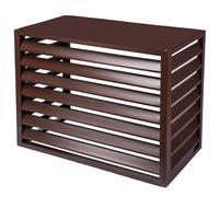 Copri Condizionatore da Esterno in Acciaio. Applicabile all'unità Esterna del Condizionatore d'aria 1,5P. Dimensioni Diametro Esterno 100 X 50 X 70 cm(Brown,Four sides)