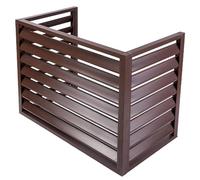 Copri Condizionatore da Esterno in Acciaio. Applicabile all'unità Esterna del Condizionatore d'aria 1,5P. Dimensioni Diametro Esterno 100 X 50 X 70 cm(Brown,Three sides)