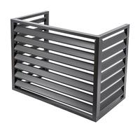 Copri Condizionatore da Esterno in Acciaio. Applicabile all'unità Esterna del Condizionatore d'aria 1,5P. Dimensioni Diametro Esterno 100 X 50 X 70 cm(Gray,Three sides)