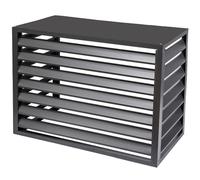 Copri Condizionatore da Esterno in Acciaio. Applicabile all'unità Esterna del Condizionatore d'aria 1,5P. Dimensioni Diametro Esterno 100 X 50 X 70 cm(Gray,Four sides)