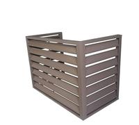 Copri Condizionatore da Esterno in Alluminio, Copertura for unità AC esterna, riduzione del rumore, adatta for esterni(Brown,100 * 50 * 70cm/40 * 20 * 28in)