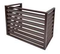 Copri condizionatore esterno copertura del condizionatore d'aria in lega di alluminio copricaldaia da esterno copri bidoni spazzatura esterno Ideale per cortili, ponti, ristoranti o caffè ( Color : Br