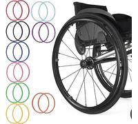 Copri Corrimano Per Sedia A Rotelle, Coperture For Bordo Di Spinta For Sedia A Rotelle Antiscivolo Resistente All'Usura Copertura Protettiva In Silicone Accessori Per Sedie A Rotelle(7,24 inches)
