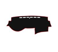 Copri Cruscotto Compatibile Con Honda Per Accord 7th Euro R Acura TSX Coupe 2003-2007 Tappetino Per Cruscotto Auto Parasole Moquette(Right Hand Drive,Black Red Edge)