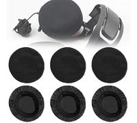 Copri Cuffie Lavabile, 6 Pezzi Cuscinetti per Cuffies Copris Auricolari in Tessuto Fodere Elastiche per Cuffie Cover Protettiva Copri Auricolari Antipolvere9-11cm, per Palestra, Gioco